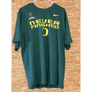 Nike Dri-Fit‎ UO Oregon Ducks Never Finished Green Shirt Size XL